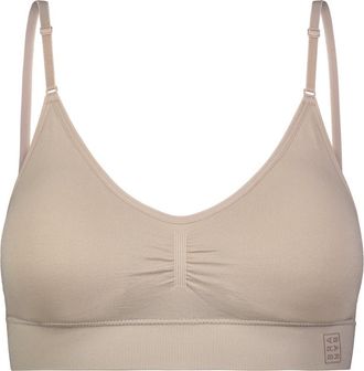 BraBar/Boutique Everyday Seamless Bra With Back-Closure in Mushroom at Nordstrom, Size Medium