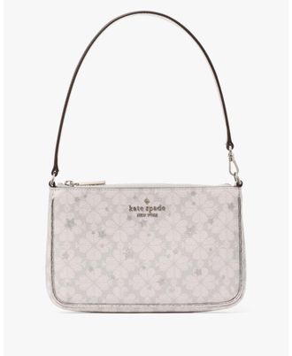 Kate Spade New York Womens Flower Star Toss Convertible Wristlet - Grey - One Size