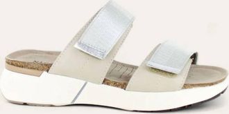 Naot Womens Calliope Sandals - Medium In Ivory/silver