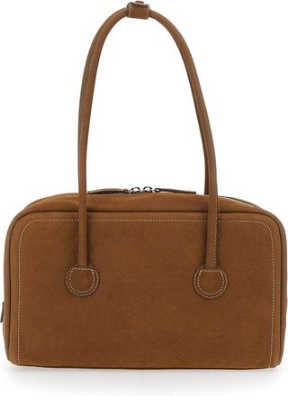 Margesherwood Womens Shoulder Bag Soft Boston Brown Leather Cow