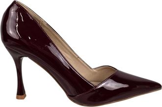 twentyfour Schoenen, Dames, Rood, 36 EU, Leer, Pump met Hak