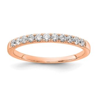 Diamond2Deal 14k Gold Lab Grown Diamond Wedding Band Ring 0.33Ct Clarity- VS Color- G-H
