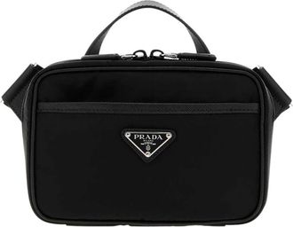 Prada Black Logo Mini Crossbody Bag