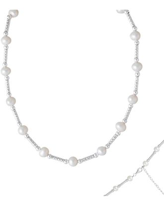 Splendid Pearls Silver 7-8Mmmm Pearl Necklace