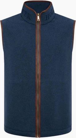 Holland Cooper Mens HOLLAND COOPER COUNTRY FLEECE GILET DUSTY BLUE - Size: 38