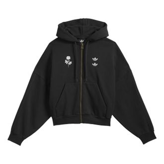 adidas x Willy Chavarria Heavyweight Zip Hoodie Black KD9346