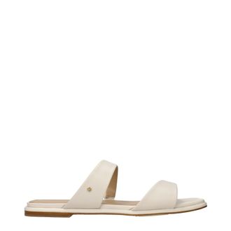 Michael Kors Slip-Ons und Clogs Damens Leder Beige/Hellcreme