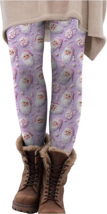 Generic Womens Christmas Leggings High Waisted Yoga Pants Workout Leggings Yoga Skinny Printed Stretchy Pants Legging Stretch Fitness Tights Butt Lifting Xmas