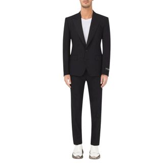 Dolce & Gabbana Heren, Pakken, Zwart, Maat: L Tweed