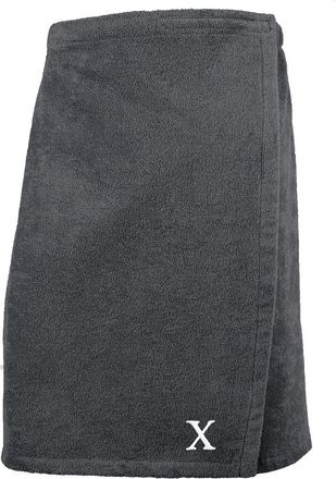 Linum Home Textiles Monogrammed Mens Terry Body Wrap, (A-Z)