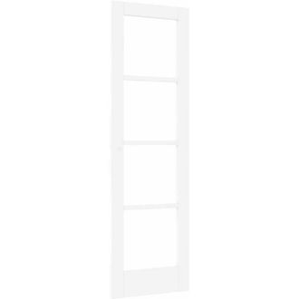 vidaXL Vidaxl - Puerta Interior Con Vidrio Blanco 61 X 198.5 Cm