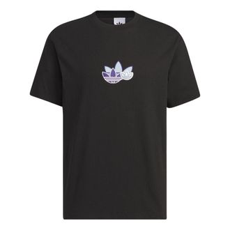 adidas Originals Trefoil Graphic T-Shirts Black IN1042