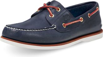 Timberland Mens Classic Boat Full Grain Leather Blue Shoes 7 UK