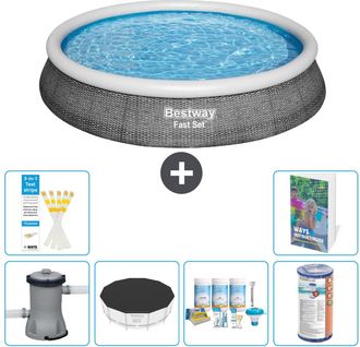 Bestway Piscina Bestway Fast Set Redonda - 396x84 Cm - 7-piezas S208