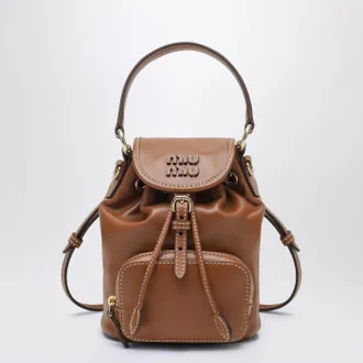 Miu Miu Small cognac leather backpack