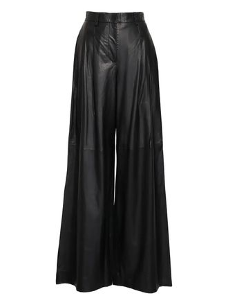 TWP Avery wide-leg trousers - Black