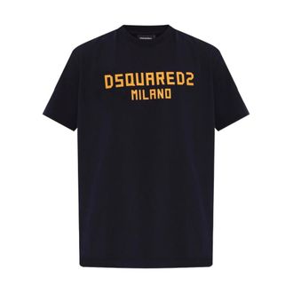Dsquared2 T-Shirts, male, Blue, Size: XL T-shirt with logo