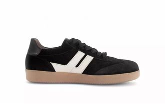Gabor Womens Low Sneakers In Schw/panna(So. natu