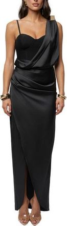 JLUXLABEL Radiance Asymmetric Dress in Black at Nordstrom, Size X-Small