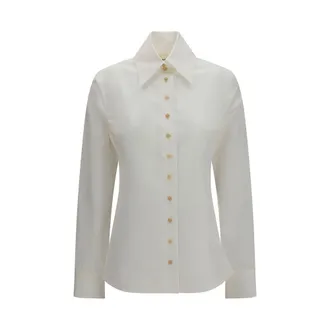 Khaite White Cotton Dress Womens Shirt