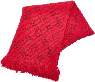 Louis Vuitton Pre-owned Scarves, female, Red, Size: ONE SIZE Pre-owned Vintage Silk Scarf