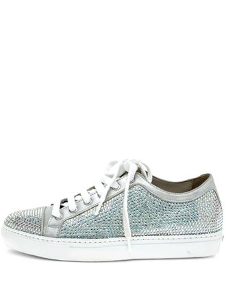 Le Silla crystal-embellished sneakers - Grey
