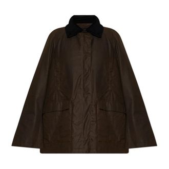 Toteme Insulated Jacket With a Corduroy Collar - female - Tot&ecirc;Me - Light Jackets - Brown - 2XS - Jackets