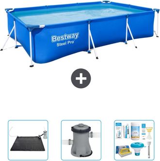 Bestway Piscina Bestway Steel Pro Rectangular - 300x201x66 Cm - 6-piezas S22719