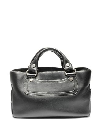 Celine 2000s Boogie leather tote bag - Black