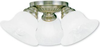 Livex Lighting Livex Edgemont 3-Light Antique Brass Ceiling Mount