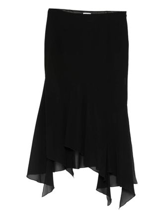 Avavav Ong Draped Skirt Black