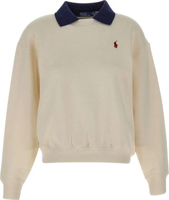 Polo Ralph Lauren Donna, Felpe, Bianco, M, new