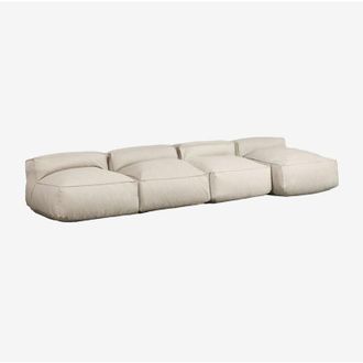 Sklum Sof&aacute; Modular Chaise Longue De 4 Piezas Dojans Sklum