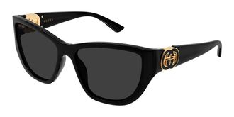 Gucci GG2122S 001 Womens Sunglasses Black Size 56