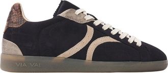 VIA VAI Nilla Khloe Sneaker - Dames - Sneakers - Blauw - 38 EU - Leer - Schoenen