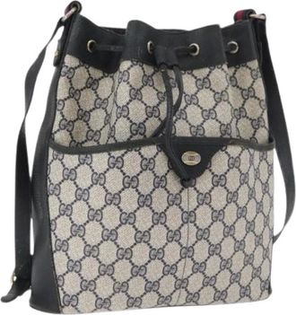 Gucci Pre-owned Bucket Bags, female, Multicolor, Size: ONE SIZE Pre-owned Vintage Bucket Shoulder Bag