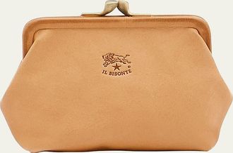 IL BISONTE Classic Leather Coin Case