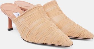 Jimmy Choo London Mules Lotta 65 in tulle con ruches