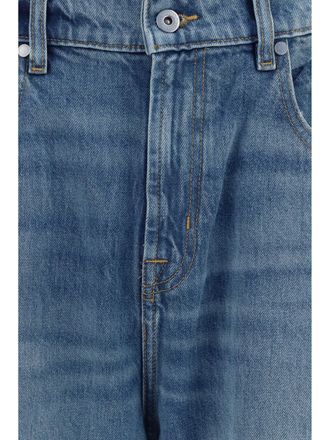 7 For All Mankind Mens Wide-Leg Jeans Blue Cotton