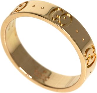Gucci Icon Pink Gold (18K) Band Ring (Pre-Owned)