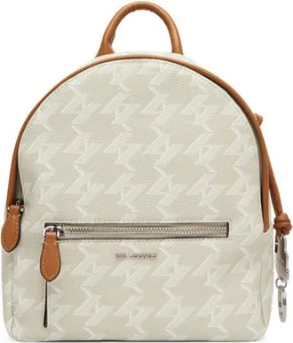 Karl Lagerfeld Tassen, Dames, Beige, ONE Size, Polyester, Ikon Rugzak