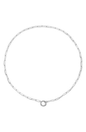 Monica Vinader Capture Alta Textured Chain Necklace in Sterling Silver at Nordstrom