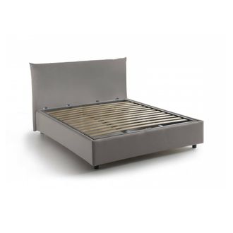 Talamo Italia Talamo Italia - Cama De Plaza Y Media Ornella, Cama Contenedor Con Revestimiento De Tela, 100% Made In Italy, Apertura Frontal, Adecuado Para Colch&oacute;n 