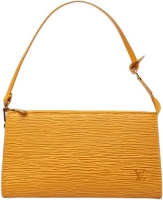 Louis Vuitton Pre-owned Pochette Accessoires - Dames - Vintage Schoudertas - Geel - ONE Size - Vintage