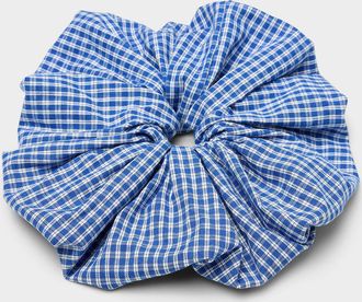 A Bronze Age Womens Check XXL scrunchie