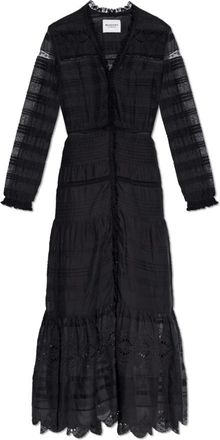 Isabel Marant Daniva Dress - Dames - Maxi kleedjes - Zwart - M - Katoen - Kleedjes