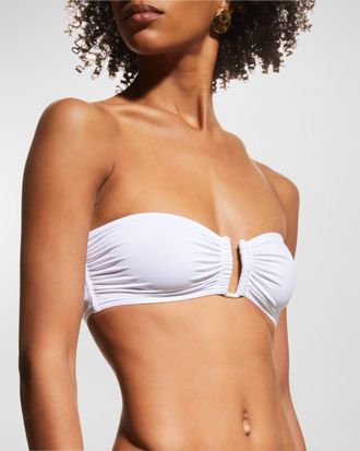 Eres Show Bandeau U-Hardware Bikini Top
