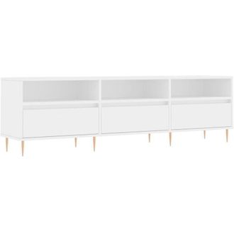 vidaXL Furniture Limited - Mueble De Tv Madera Contrachapada Blanco