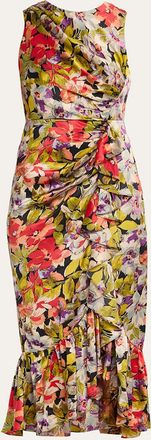 Cinq à Sept Elvira Canyon Bloom Midi Dress