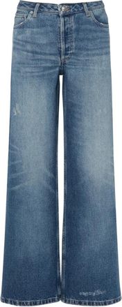 A.P.C. Elisabeth Wide Jeans - Dames - Loose Fit Jeans - Blauw - W28 - Katoen - Jeans